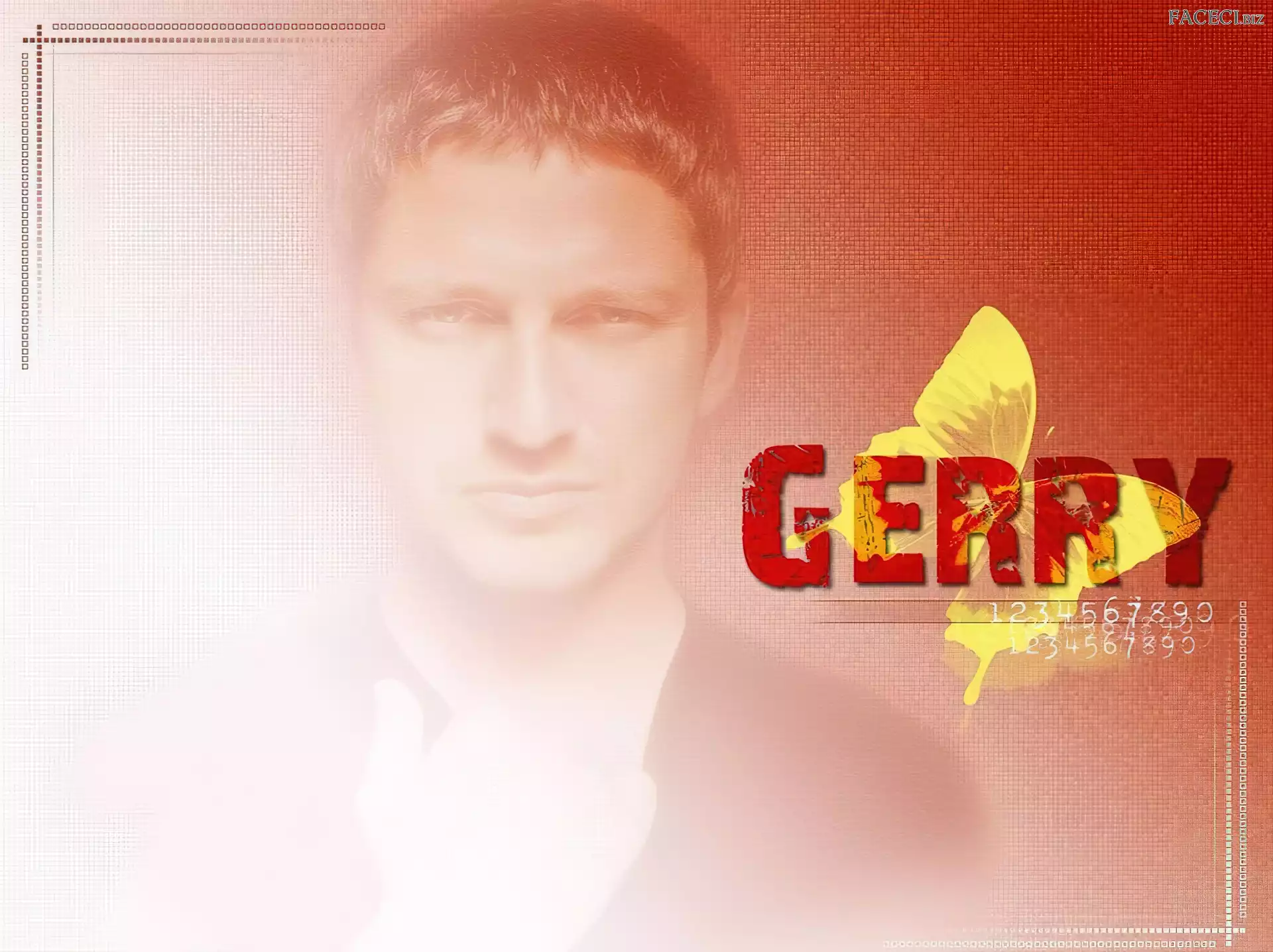 twarz, Gerard Butler