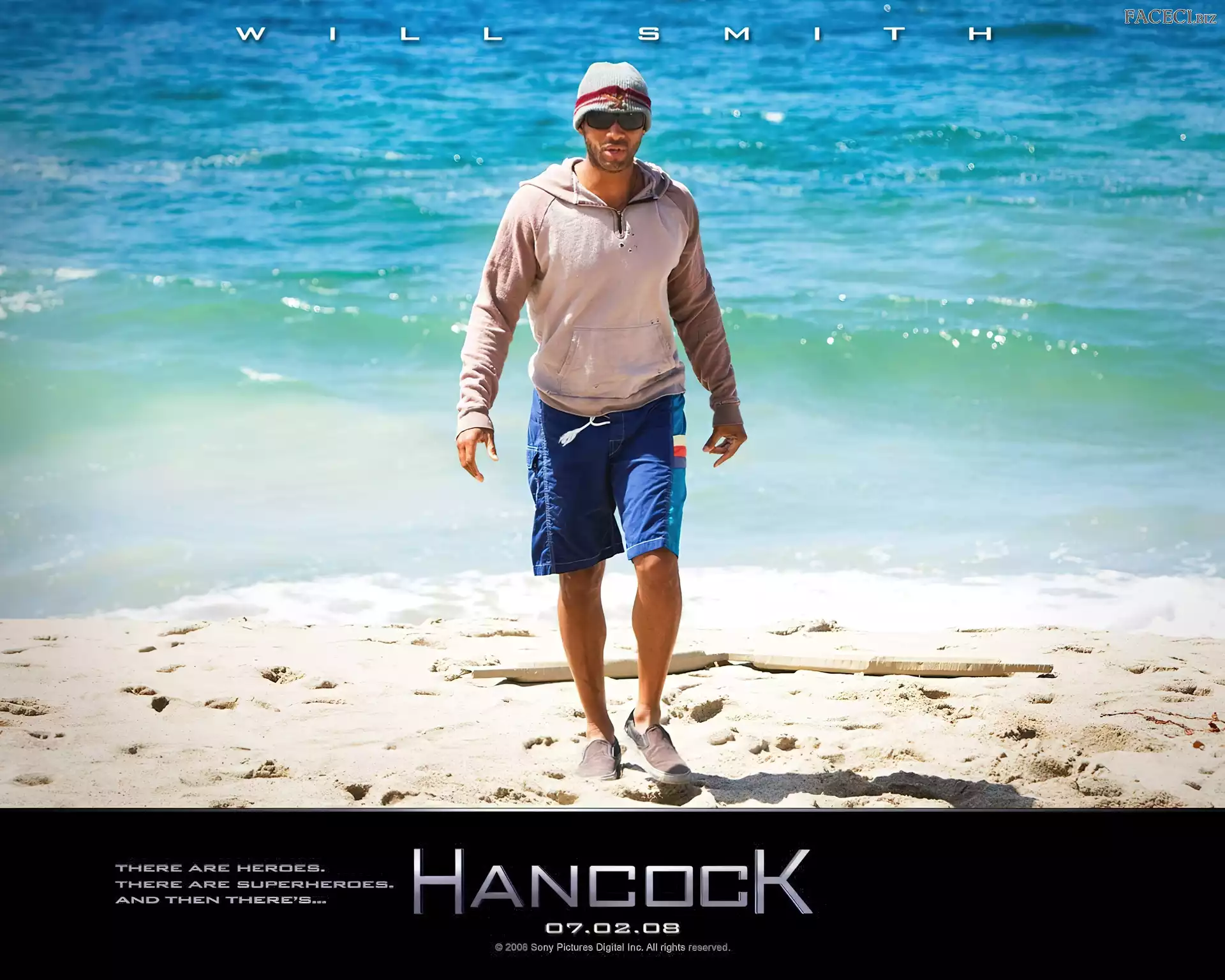 plaża, Hancock, Will Smith